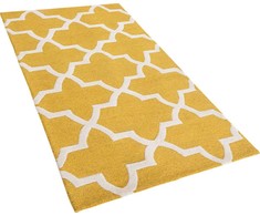 Beliani Vilnos kilimas 80 x 150 cm geltona SILVAN