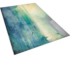 Beliani Karpetas 140 x 200 cm mėlynai žalia SUUZ