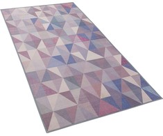 Beliani kilimas 80 x 150 cm melsvai pilka KARTEEE