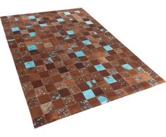 Beliani Odos skiautės kilimas 140 x 200 cm rudos ALIAGA