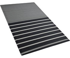 Beliani Lauko kilimas HALDIA juodas 90 x 180 cm