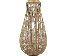 Beliani Medinė lempion 77 cm ryškiai TONGA
