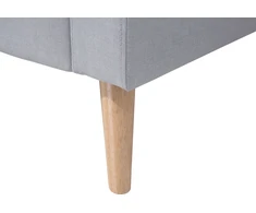 Beliani Dvivietė sofa KALMAR šviesiai pilka