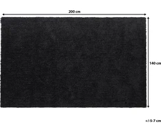 Beliani Karpetas 140 x 200 cm juoda DEMRE
