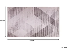 Beliani Karpetas 160 x 230 cm rožinis KALE