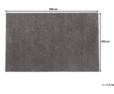 Beliani Karpetas 200 x 300 cm tamsiai pilkas DEMRE