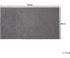 Beliani Karpetas 80 x 150 cm tamsiai pilkas DEMRE