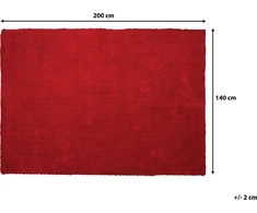 Beliani kilimas 140 x 200 cm raudona DEMRE