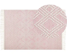 Beliani Kilimas 160 x 230 cm rožinis ADANA Lumarko!