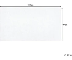 Beliani kilimas 80 x 150 cm baltas DEMRE