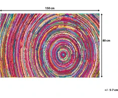 Beliani Kilimas 80 x 150 cm margaspalvis MALATYA