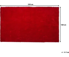Beliani kilimėlis 160 x 230 cm raudona DEMRE