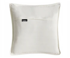 Beliani KNEMA Medvilnė 45 x 45 cm Baltas Wzór kwiatowy
