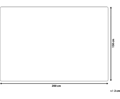 Beliani Koc 150 x 200 cm raudona VANTA