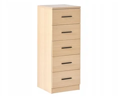 Beliani Komoda su 5 stalčiais KITIMAT šviesiai ruda