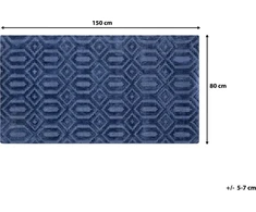 Beliani Kvailas kilimas 80 x 150 cm mėlyna ADATEPE