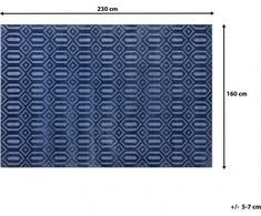 Beliani Kvapus kilimas 140 x 200 cm mėlyna ADATEPE