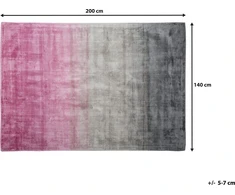 Beliani Kvapus kilimas 140 x 200 cm pinka- pilka ERCIS