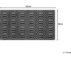Beliani Kvapus kilimas 80 x 150 cm pilkas ADATEPE