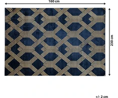 Beliani Kvapusis kilimas 160 x 230 cm mėlyna VEKSE