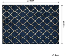 Beliani Kvapusis kilimas 160 x 230 cm mėlynas YELKI