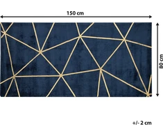 Beliani Kvapusis kilimas 80 x 150 cm mėlyna HAVZA