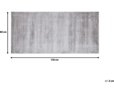 Beliani Kilimas GESI II Šviesiai pilkas 80 x 150 cm viskozė