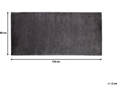 Beliani Kvapusis kilimas 80 x 150 cm tamsiai pilkas GESI II