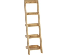 Beliani Ladder baras 5 lentynos šviesios medienos Mobile DIO