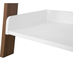 Beliani 5 lentynų stovas MOBILE DUO 166 cm rudas/baltas