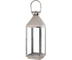 Beliani Lampion 55 cm sidabro