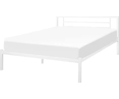 Beliani Metalinė lova CUSSET 140 x 200 cm balta
