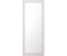 Beliani Sieninis veidrodis MAULEON 50 cm 130 cm kreminės spalvos
