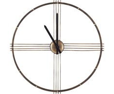 Beliani Sieninis laikrodis ASCONA 64 cm metalinis auksinis