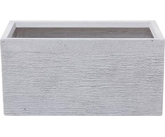 Beliani vazonas 60 x 29 x 30 cm baltas MYRA