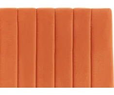 Beliani Lova su patalynės dėže VION, veliūrinė, oranžinė, 160 x 200 cm