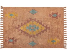 Beliani Lumarko medvilnės kilimas 140 x 200 cm oranžinės IGDIR!