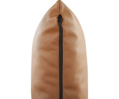 Beliani Trijų vietų sofa GRANNA, ekologiška oda, ruda