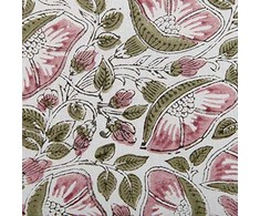 Beliani Lumarko Cotton dekoratyvinė pagalvė, augalinis motyvas su kutais, 45 x 45 cm, margaspalvė CARISSA!