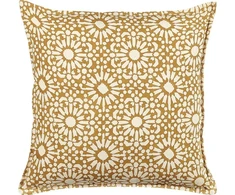 Beliani Lumarko Cotton dekoratyvinė pagalvė su geometriniu raštu 45 x 45 cm smėlio spalvos CEIBA!