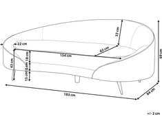 Beliani 2 vietų sofa SAVAR veliūrinė oranžinė