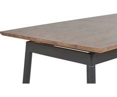 Beliani Išskleidžiamas valgomojo stalas CALIFORNIA tamsiai rudas 160/200 cm 90 cm