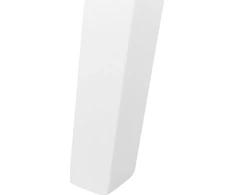 Beliani Valgomojo stalas LENISTER rudas/baltas 150 cm x 90 cm