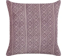 Beliani Lumarko Veliūrinė dekoratyvinė pagalvė su geometriniu raštu 45 x 45 cm rožinė SILYBUM!