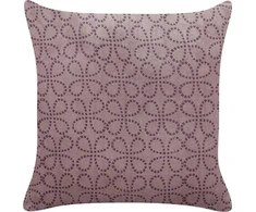 Beliani Lumarko Veliūrinė dekoratyvinė pagalvė su geometriniu raštu 45 x 45 cm rožinė LARKSPUR!