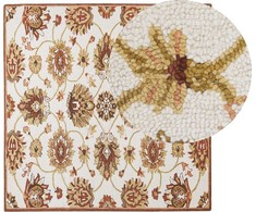 Beliani Lumarko kilimas Wool 200 X 200 Cm rusvai gelsvas- rudas Ezinas!