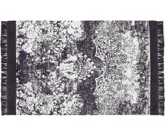 Beliani Lumarko Vicous kilimas 140 x 200 cm purpurinė su balta AkarSU!