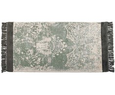 Beliani Lumarko Viskozinis kilimas 80 x 150 cm žalias su smėlio spalvos AKARSU!