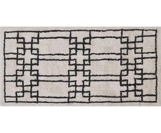 Beliani Lumarko Medvilnė kilimas 80 x 150 cm smėlio spalvos TURHAL!