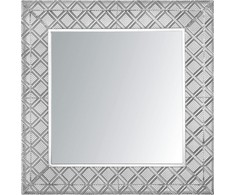 Beliani Sieninis veidrodis EVETTES 80 cm x 80 cm, metalinis, sidabrinis